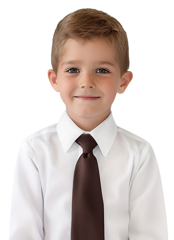 front Corbata de Niño de Satén Mate
