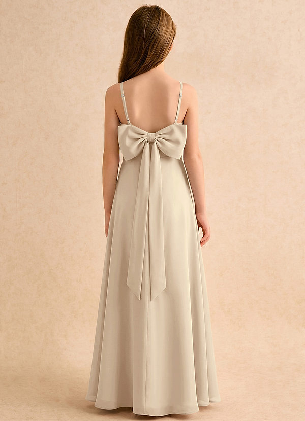 Azazie Jaella Girls Formal Blommflicksklänningar Klänning A-Line i Chiffong Plisserad image1
