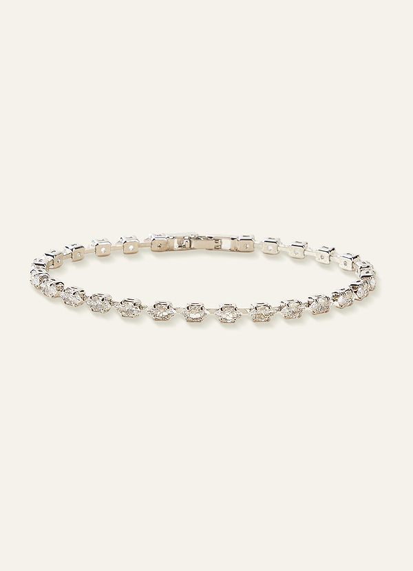 Mini Marquise Crystal Tennis Bracelet front
