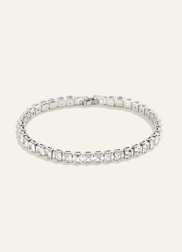 front Crystal Chunky Tennis Bracelet