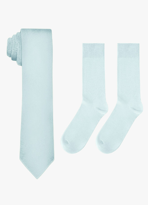 front Matching Skinny Tie & Socks Set
