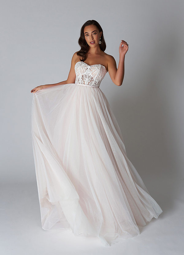 front Azazie Arrietty Wedding Dress