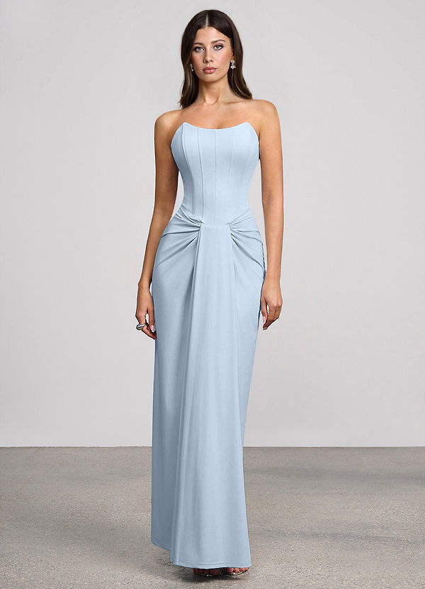 Robe Longue Bleu Ciel Virelle image1