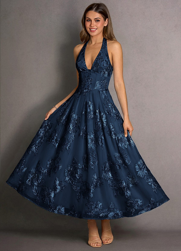 Isabeau Navy Maxi Dress image1