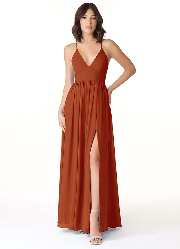Paprika Azazie Aaida Bridesmaid Dresses Azazie
