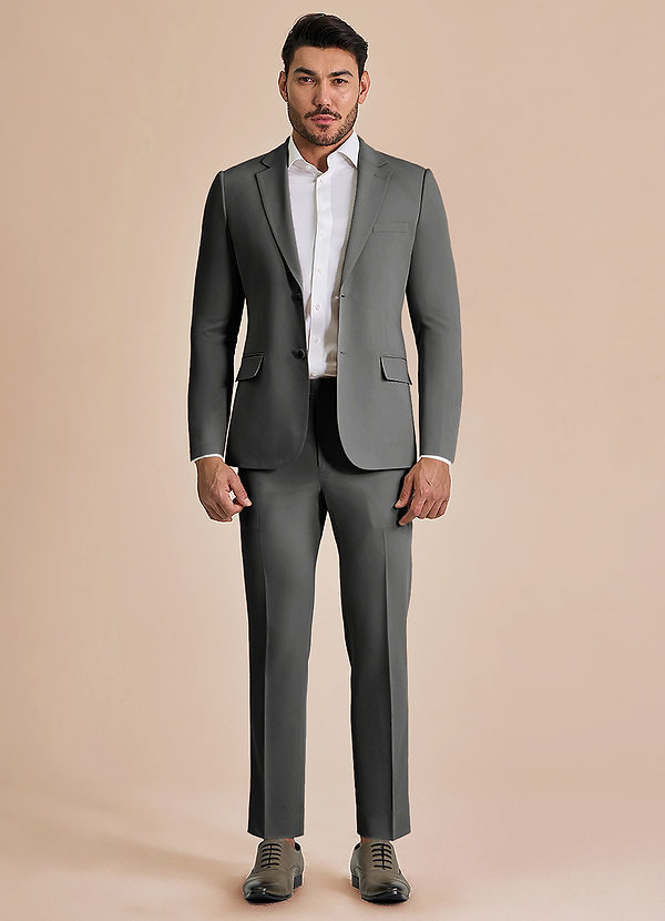 front William Charcoal Comfort Blend Suit