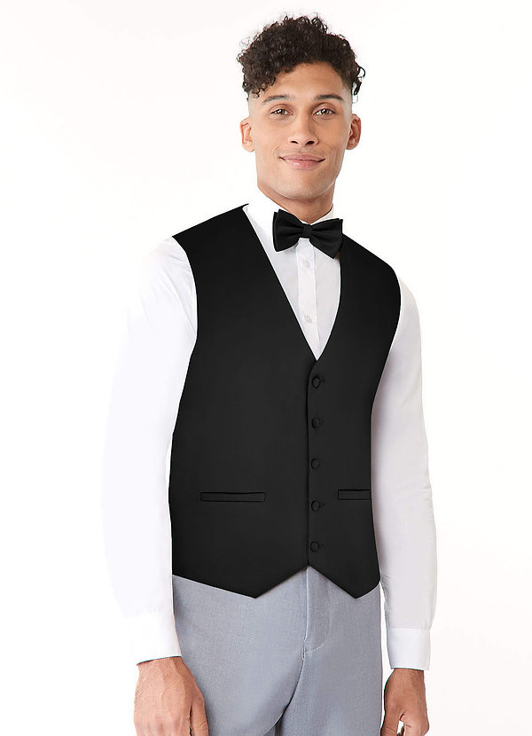 front Stretch Satin Vest