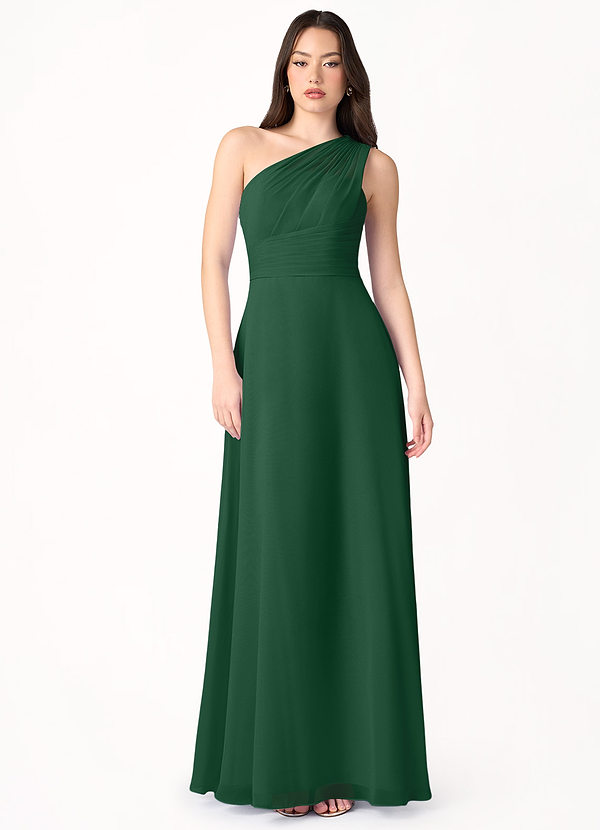 Lara Emerald Green One Shoulder Maxi Dress image1