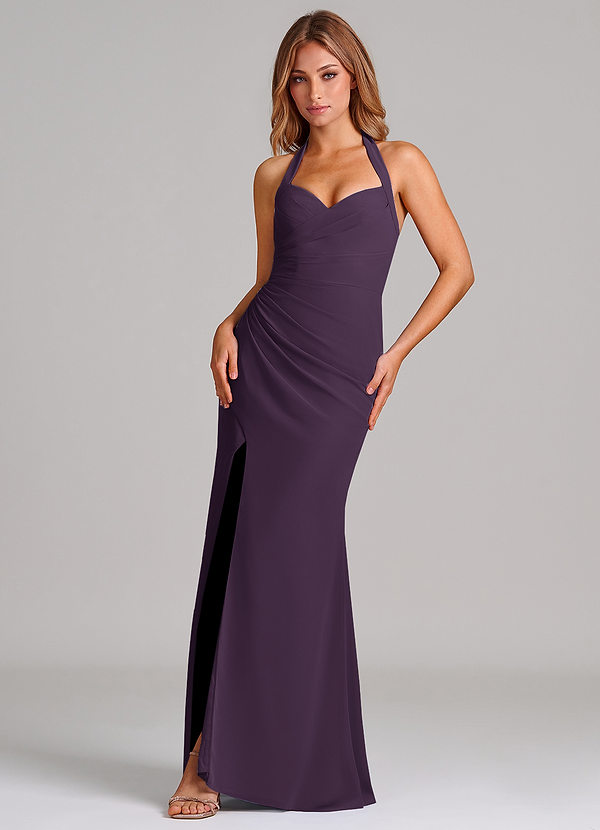 Azazie Emeria Suknie dla druhen Syrena Dekolt w kształcie serca Szyfon Do ziemi Sukienka image1