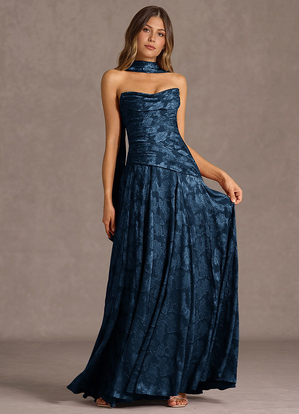 Gabriela Navy Maxi Dress image1