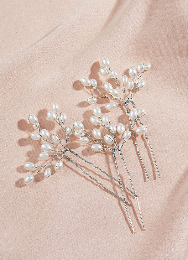 back Pearl Beaded Hairpin Set