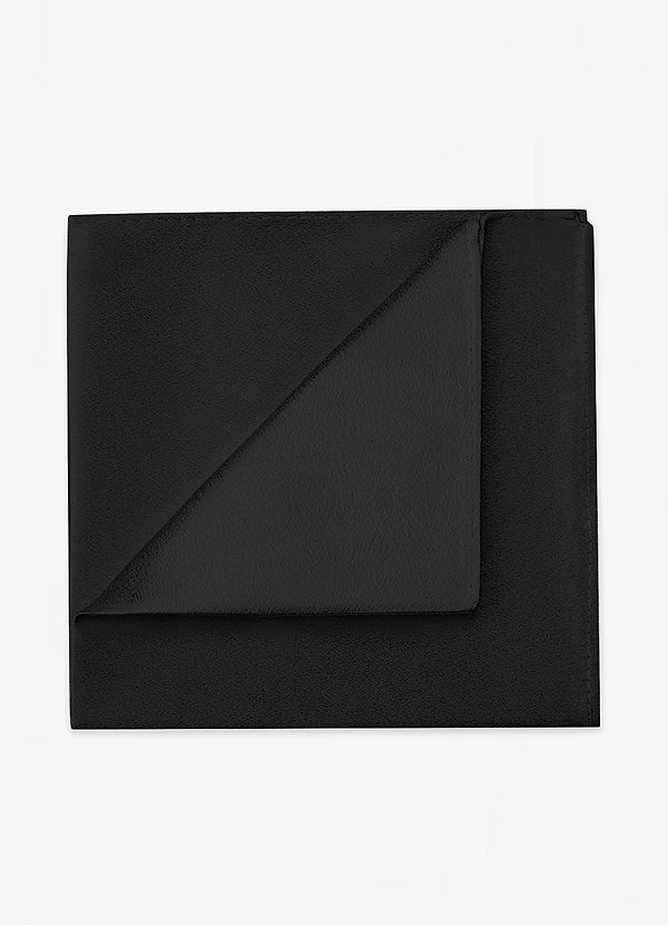 front Metallic Satin Pocket Square