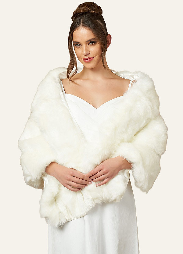 front Joy Faux Fur Wrap