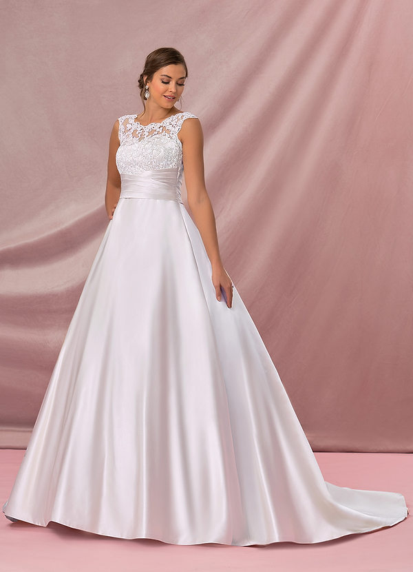 elegant white dress for wedding