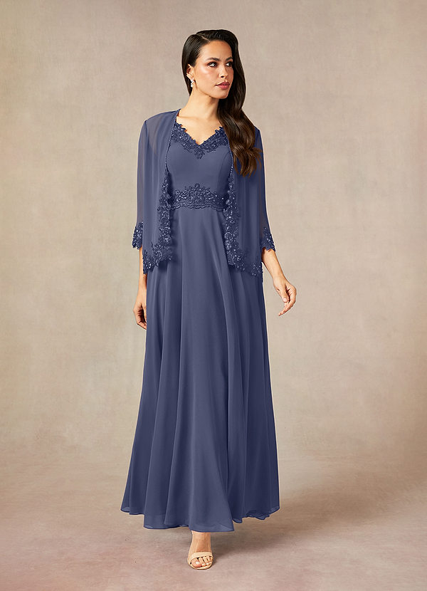 Azazie Devana Mother of the Brides Dresses Stormy A-Line Sequins Chiffon Dress image1