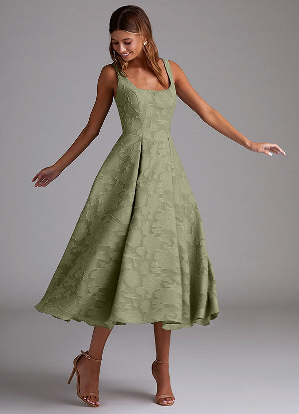 Vestido Pistacho Midi Amalie image1