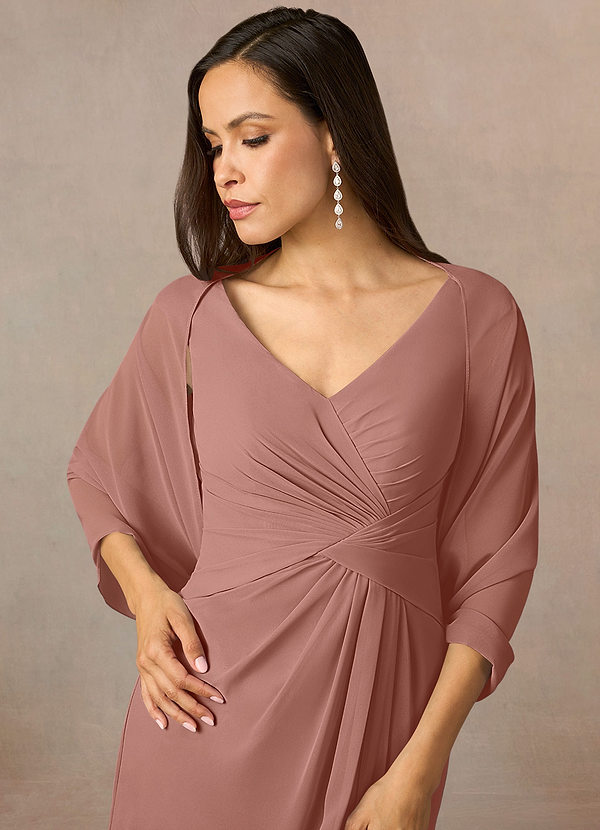 front Azazie Coprispalle In Chiffon Sarah In Colore Abbinato
