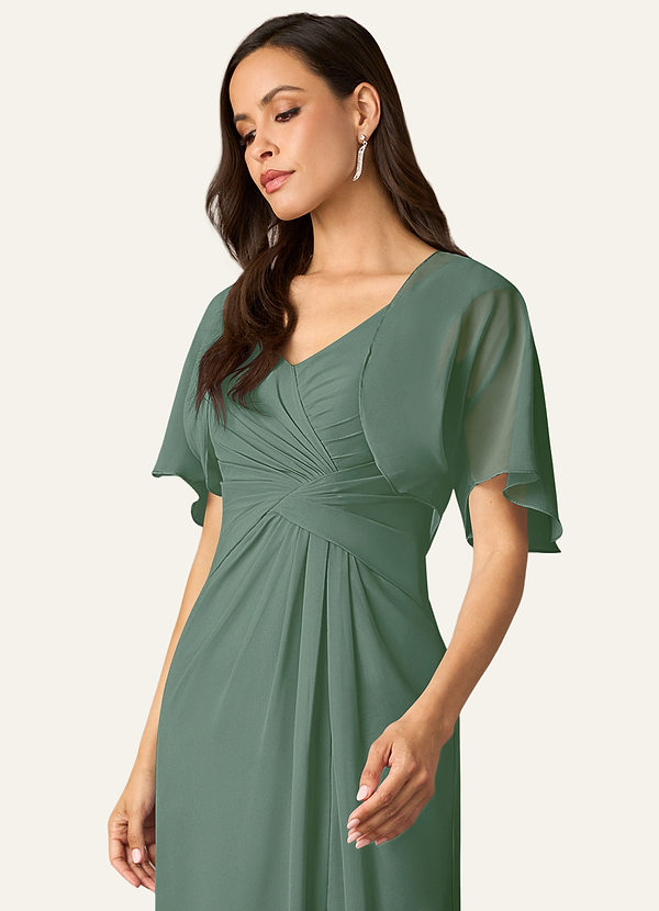 front Azazie Matching Color Salome Chiffon Wrap