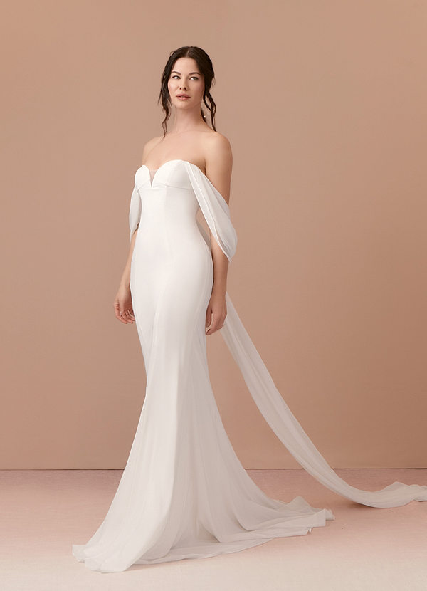 front Azazie Laylah Wedding Dress