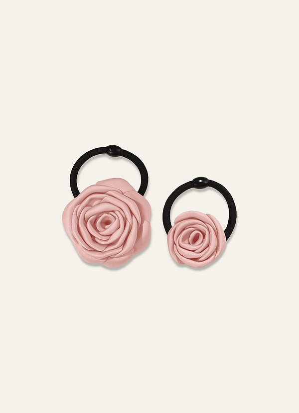 front Darling Poise Ivory Flower 2-Piece Hair Tie Set