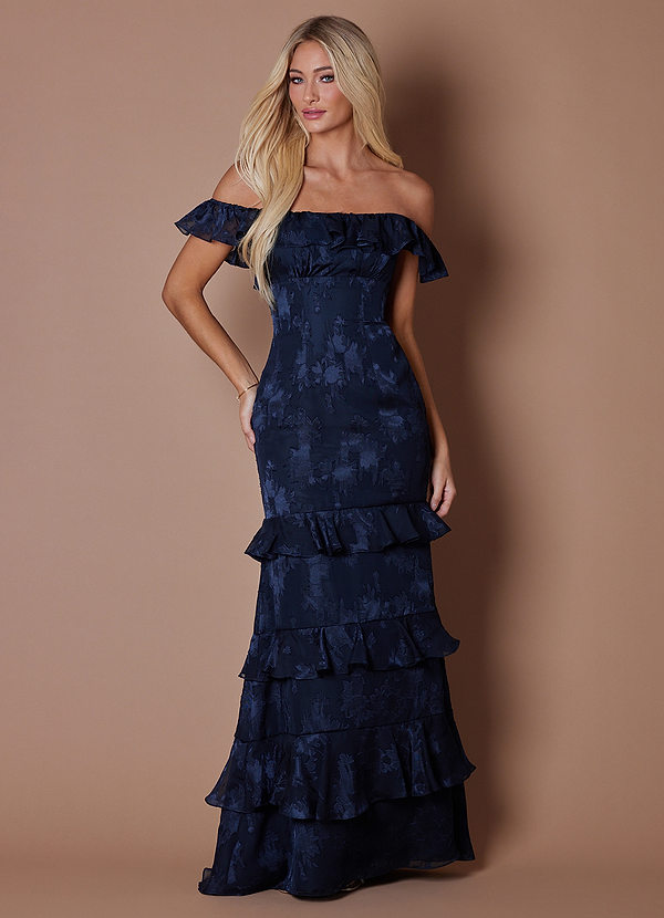 Paula Twilight Navy Maxi Dress image1