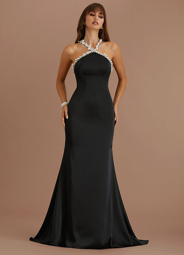 Delila Pearl Black Maxi Dress image1