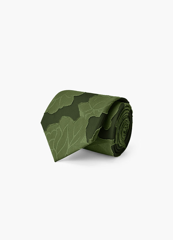 front Floral Burnout Modern Tie