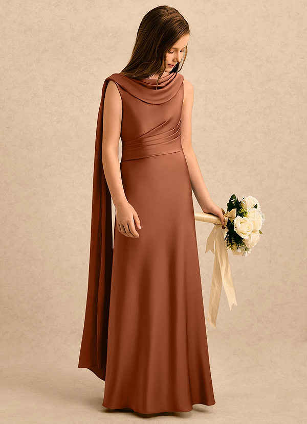 Azazie Sanah Girls Formal Sukienki dla dziewczynek sypiących kwiaty  image1