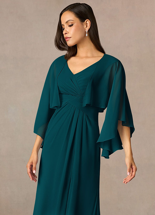 front Azazie Matching Color Deborah Chiffon Wrap