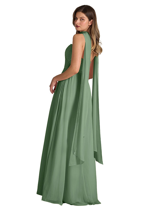 front Azazie Matching Color Chiffon Scarf