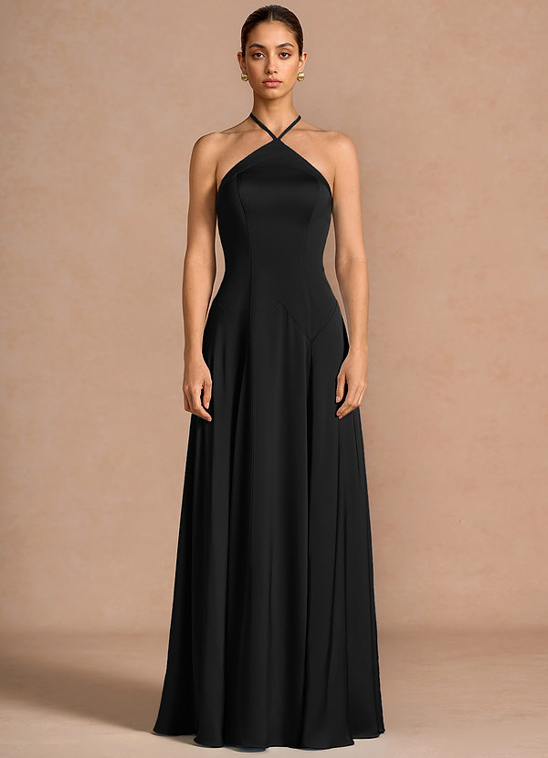 Avelina Black Maxi Dress image1
