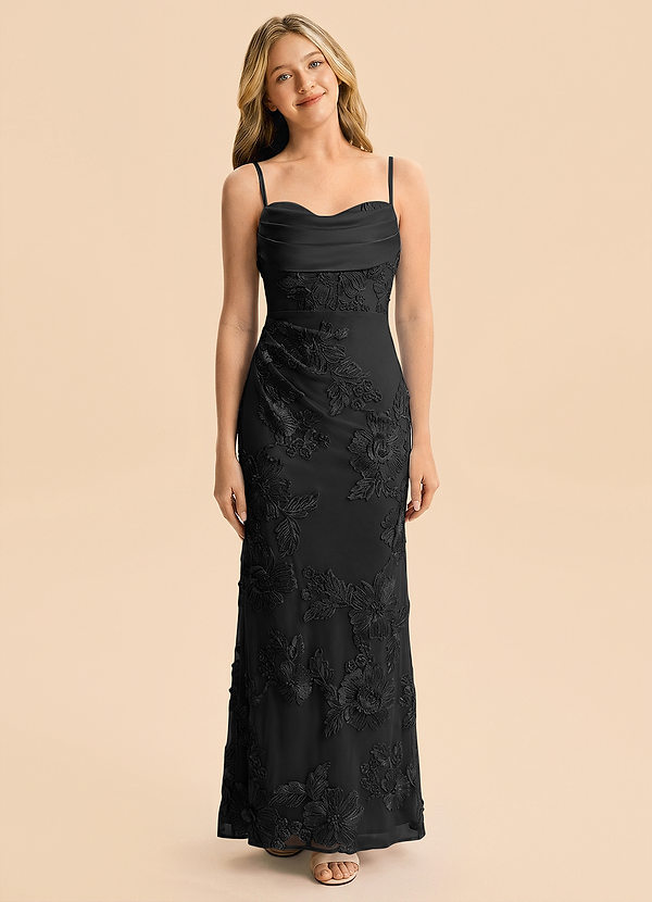 front Azazie Kylie Junior Formal Dress
