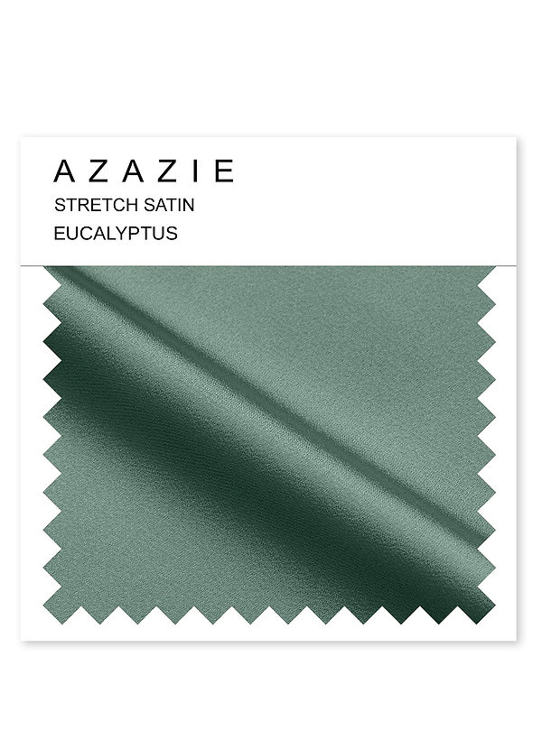 front Azazie Eucalyptus Stretch Satin Swatch