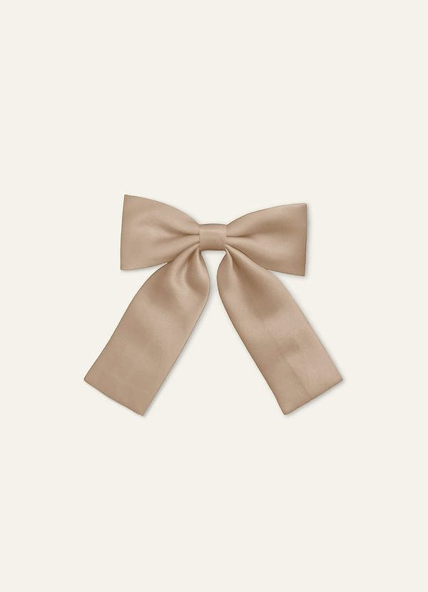 front Girls Satin Bow Hair Clip