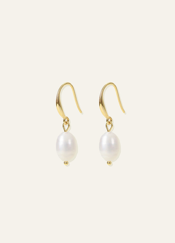 front Classic Pearl Drop Earrings