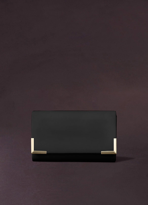 front Pu Metal Embellished Envelope Bag