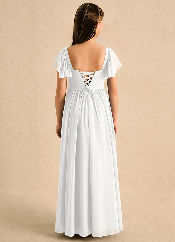 Azazie Patsy Girls Formal Blommflicksklänningar Klänning A-linje i Chiffong Hjärtformad urringning image1