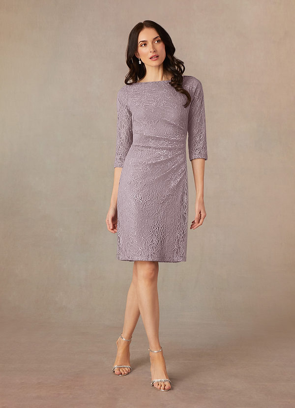 Azazie Lola Mother of the Brides Dresses Dusk Sheath Lace Dress image1
