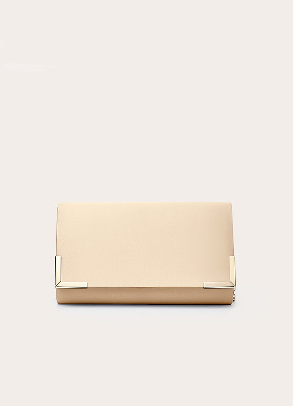 front Bolsa tipo envelope de cetim fosco combinando