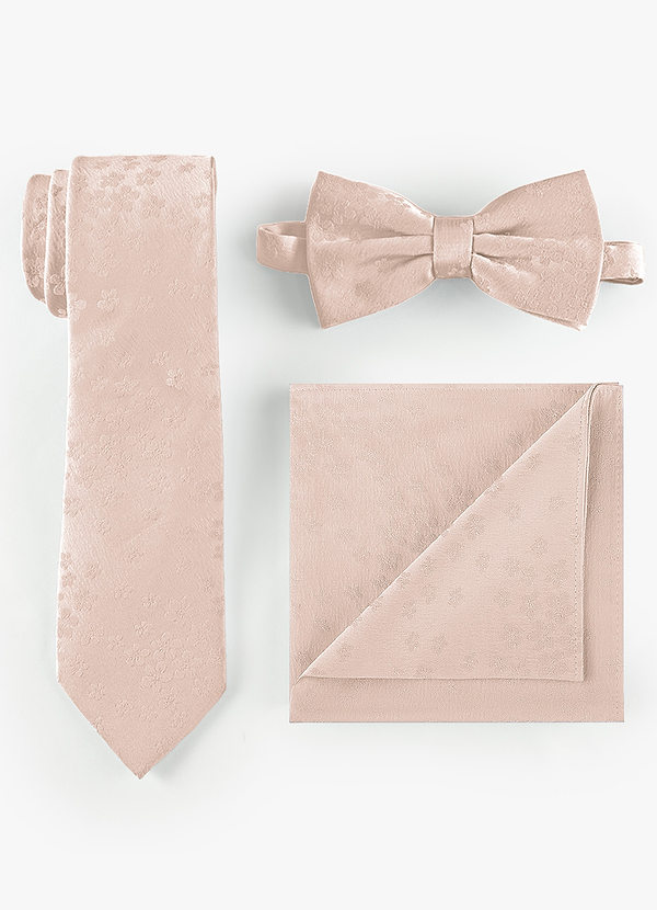 front Jacquard Skinny Tie & Strik & Pochet Set