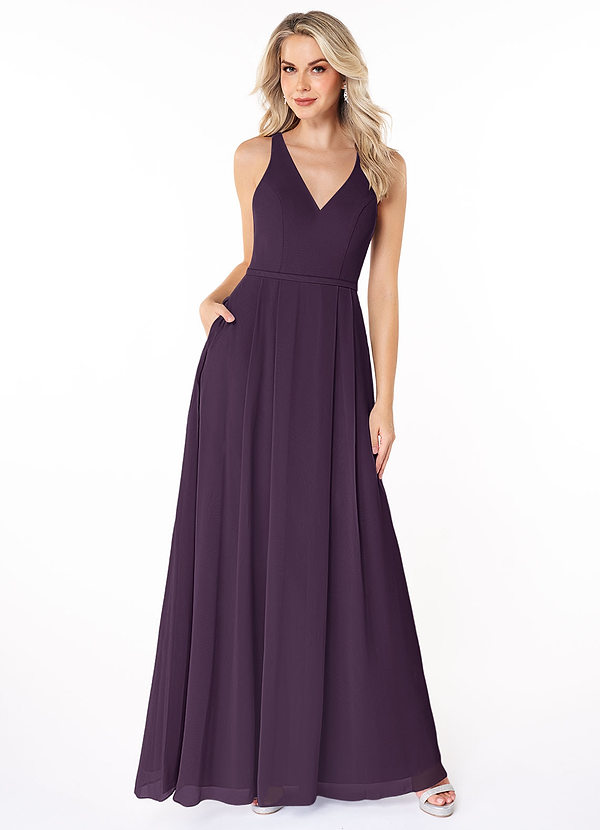 Plum Azazie Mimi Bridesmaid Dresses | Azazie