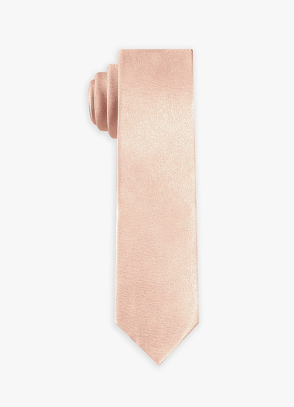 front 메탈릭 새틴 와이드 타이