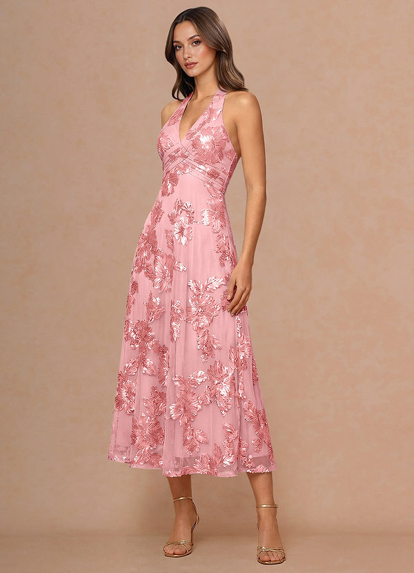 Robe Midi Rose Josee image1