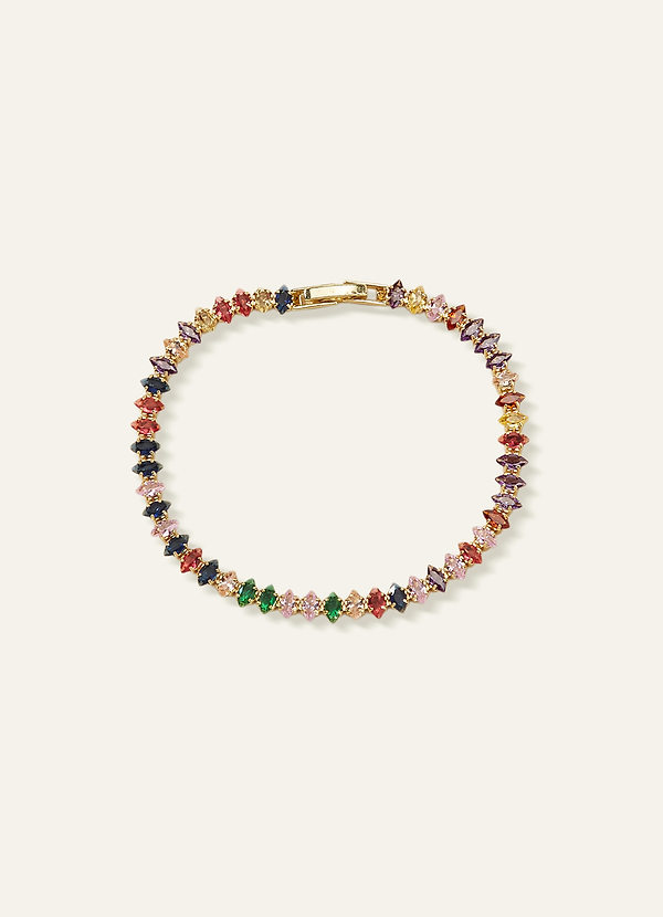 front Crystal Tennis Bracelet