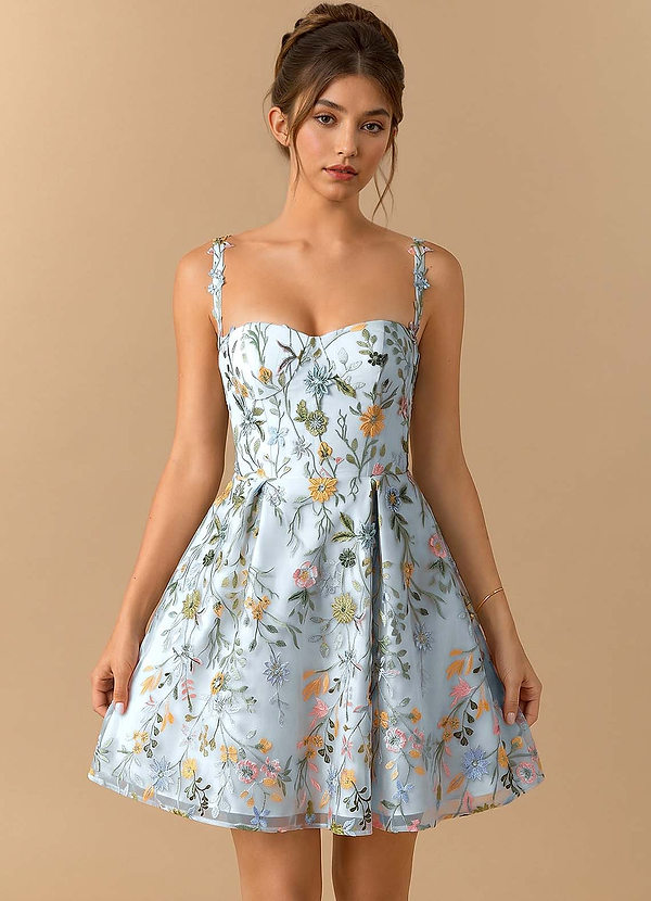 Skyler Sky Blue Mini Dress image1