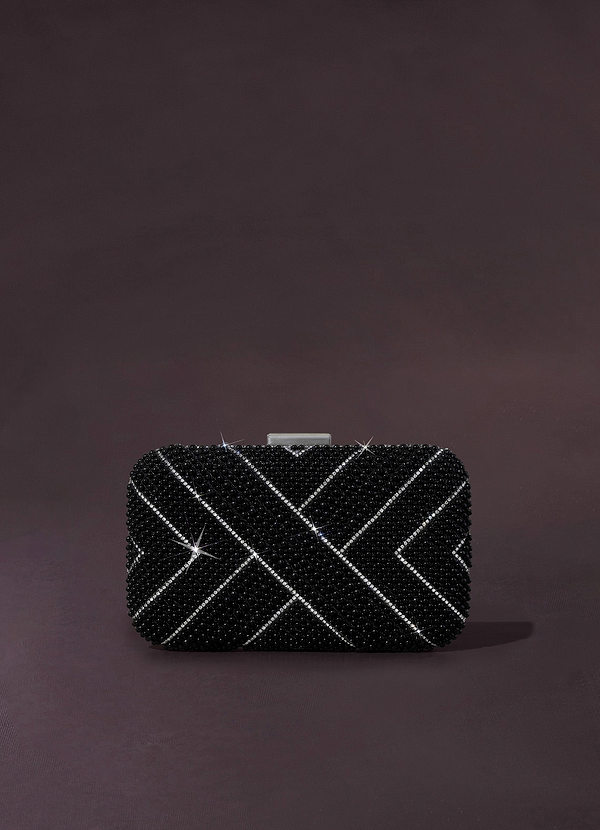 front Diamond Pearl Clutch Bag