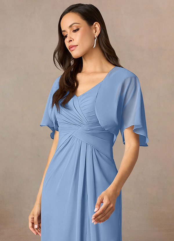 front Azazie Matching Color Salome Chiffon Wrap