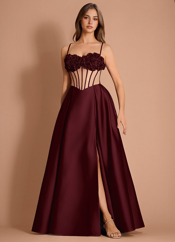 Maxi jurk Zorina Wijn image1