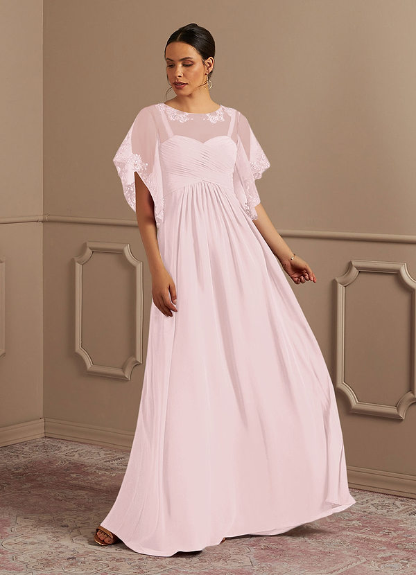 Azazie Fauna Mother of the Bride Dresses A-Line Sequins Chiffon Floor-Length Dress image1