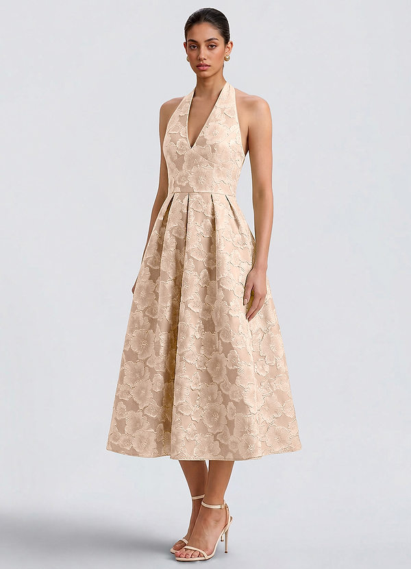 Nyomi Vintage Blush Midi Dress image1